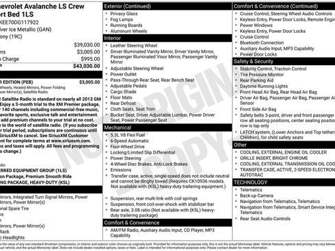 Used 2013 Chevrolet Avalanche LS w/ All-Star Edition AWD/4WD image 16