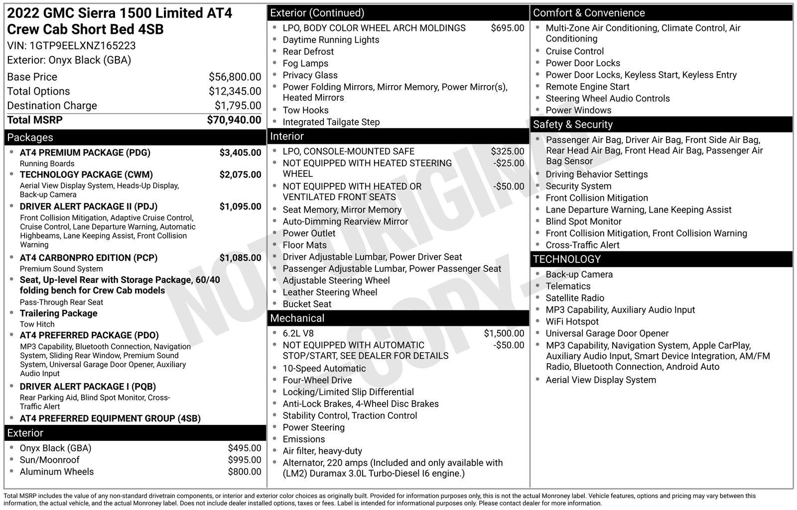Used 2022 GMC Sierra 1500 AT4 w/ AT4 Premium Package AWD/4WD image 12