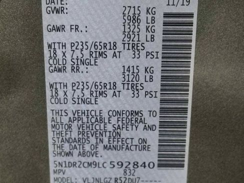 Used 2020 Nissan Pathfinder SL AWD/4WD image 25