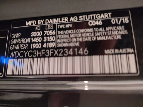 Certified 2015 Mercedes-Benz G 550 image 19