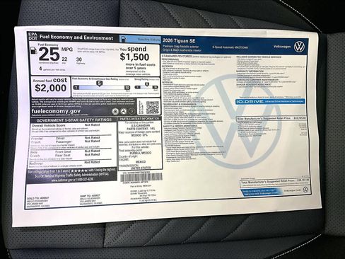 New 2026 Volkswagen Tiguan SE image 36