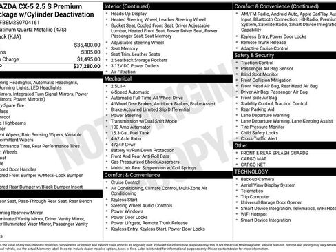 Used 2025 MAZDA CX-5 AWD 2.5 S w/ Premium Plus Pkg image 7