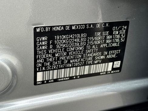 Used 2024 Honda HR-V EX-L image 35