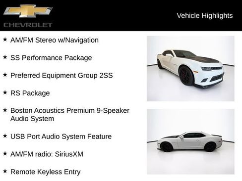 Certified 2014 Chevrolet Camaro SS w/ SS Performance Package RWD image 5