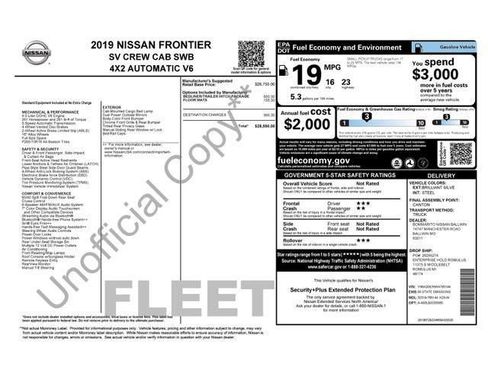 Used 2019 Nissan Frontier SV image 6