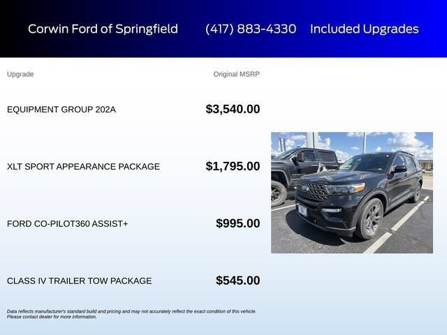 Certified 2022 Ford Explorer XLT w/ Equipment Group 202A AWD/4WD image 6