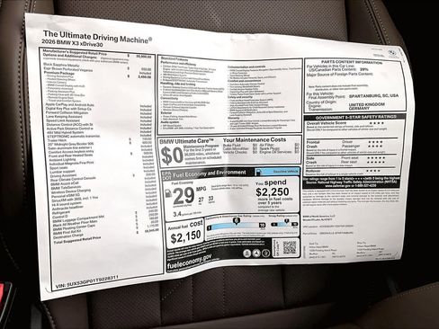 New 2026 BMW X3 xDrive30 w/ Premium Package image 18