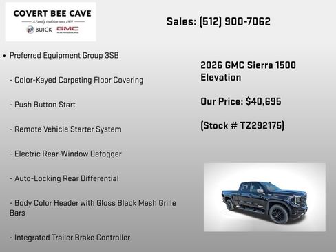 New 2026 GMC Sierra 1500 Elevation w/ Elevation Select Package image 12