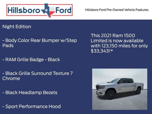 Used 2021 RAM 1500 Limited w/ Night Edition AWD/4WD image 13