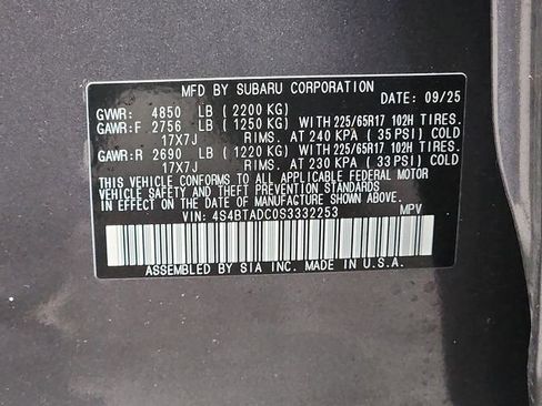 Certified 2025 Subaru Outback Premium AWD/4WD image 26