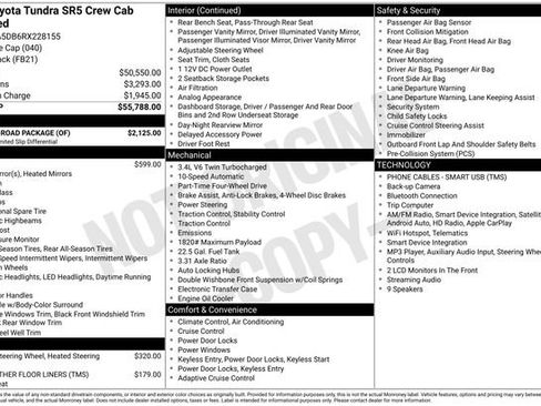 Used 2024 Toyota Tundra SR5 w/ TRD Off-Road Package AWD/4WD image 26