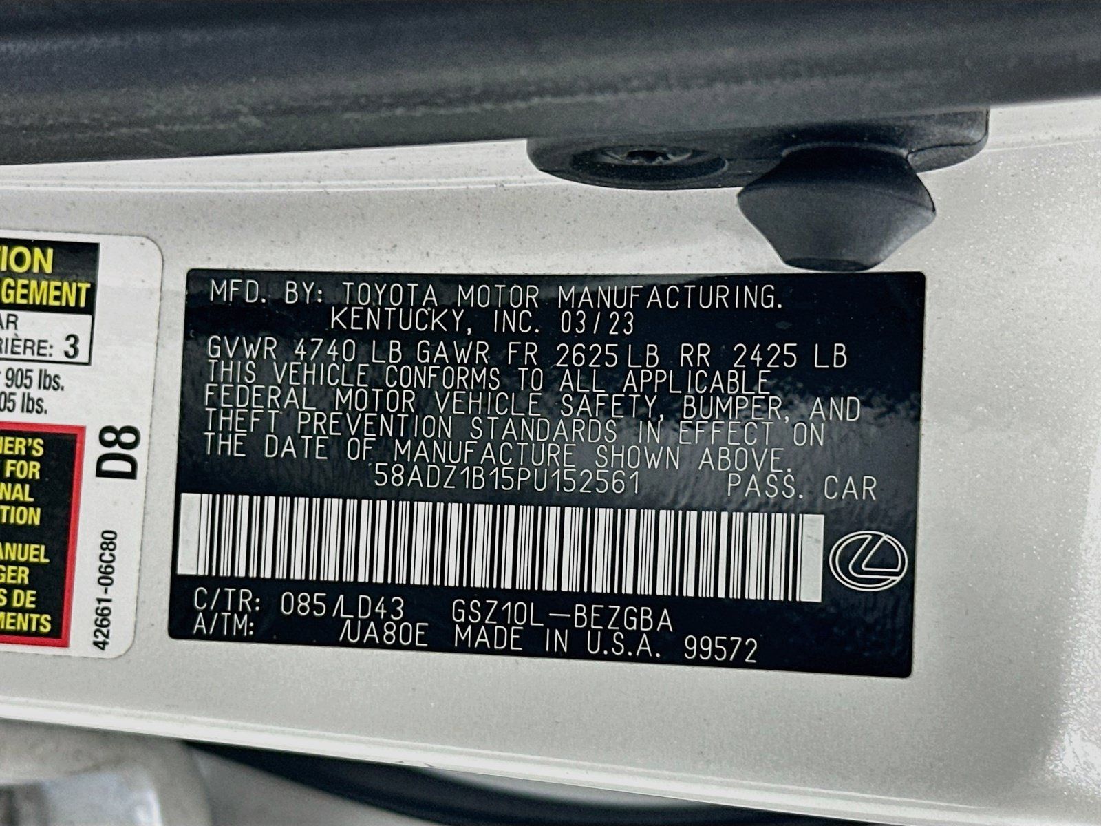 Used 2023 Lexus ES 350 w/ Premium Package FWD image 31