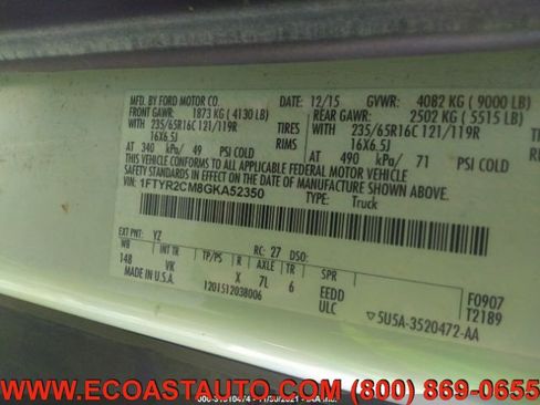 Used 2016 Ford Transit 250 148 Medium Roof w/ Exterior Upgrade Package image 10