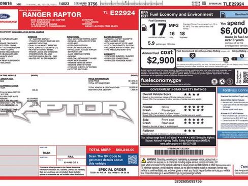 New 2026 Ford Ranger Raptor AWD/4WD image 27