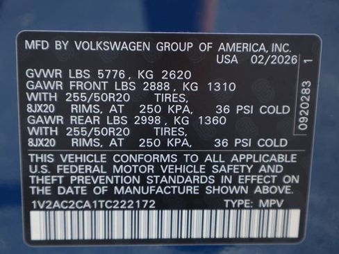 New 2026 Volkswagen Atlas Cross Sport SEL R-Line AWD/4WD image 28