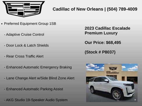 Used 2023 Cadillac Escalade Premium Luxury w/ Performance Package AWD/4WD image 7
