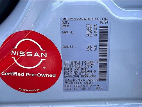 Certified 2024 Nissan Altima 2.0 SR image 34
