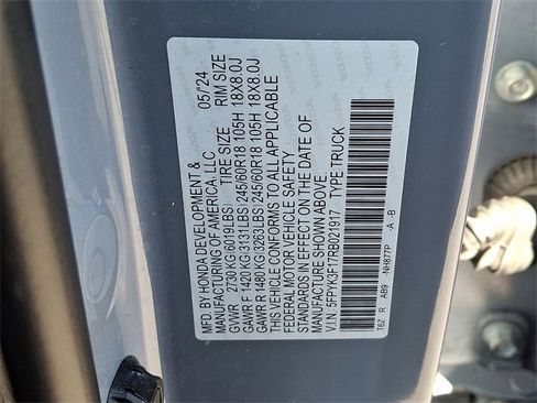 Certified 2024 Honda Ridgeline Sport image 27