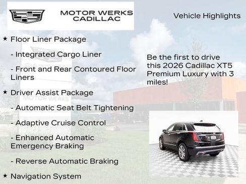New 2026 Cadillac XT5 Premium Luxury w/ Driver Assist Package image 13
