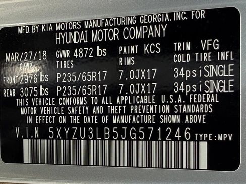 Used 2018 Hyundai Santa Fe Sport w/ 2.4L Value Package 02 FWD image 44