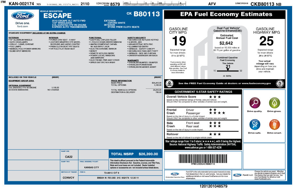 Used 2012 Ford Escape XLT FWD image 3