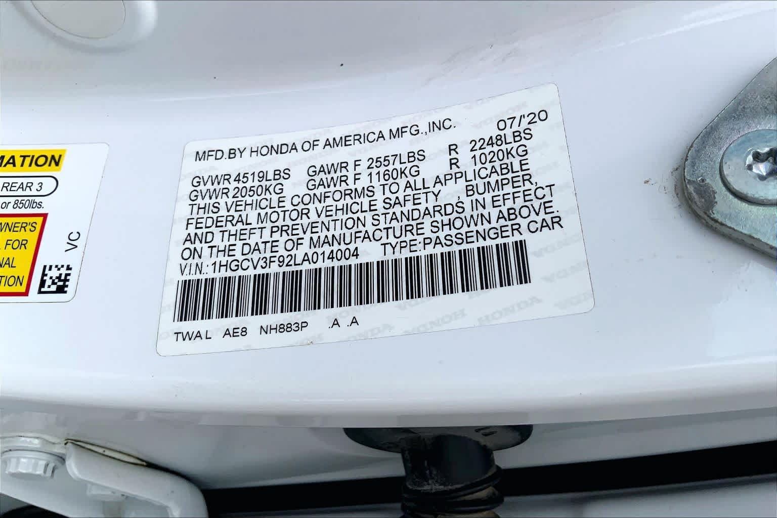 Used 2020 Honda Accord Touring image 36