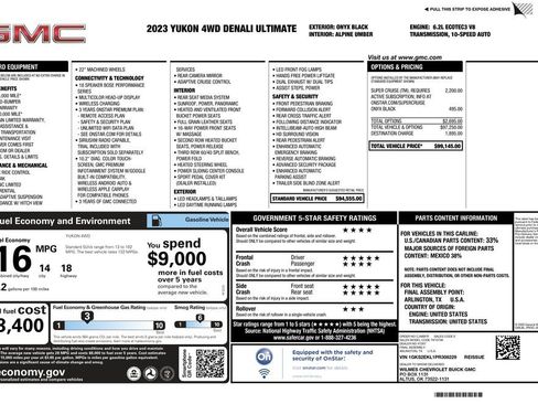 Used 2023 GMC Yukon Denali Ultimate image 12