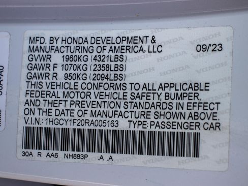 Certified 2024 Honda Accord LX image 32