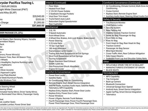 Used 2018 Chrysler Pacifica Touring-L FWD image 2