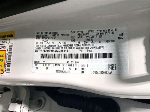 Used 2021 Ford Ranger XL w/ Equipment Group 101A High image 20