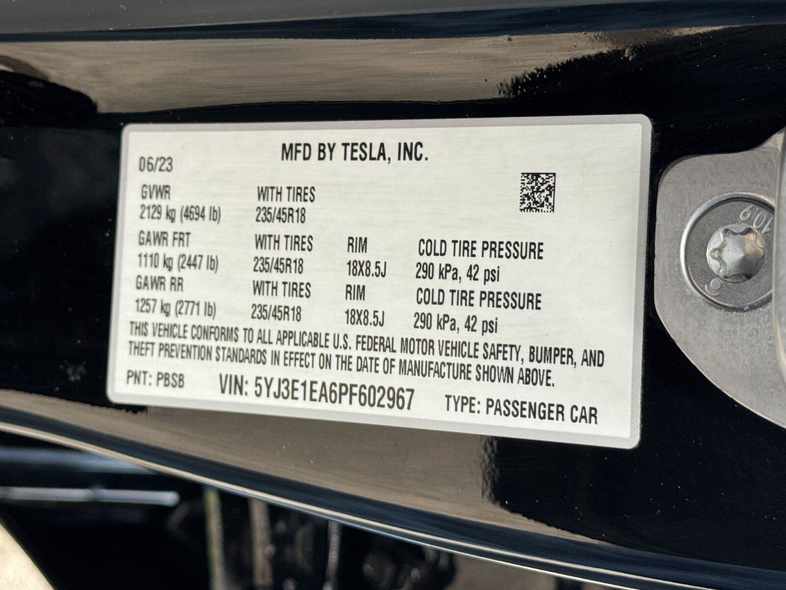 Used 2023 Tesla Model 3 Standard Range RWD image 45