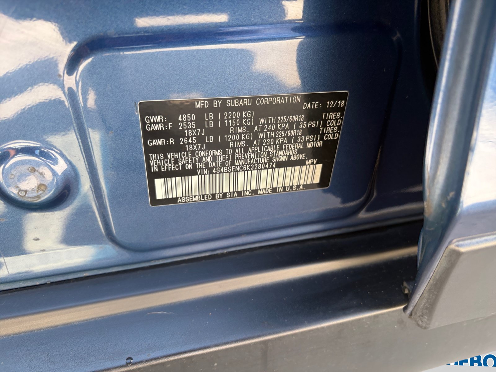 Used 2019 Subaru Outback 3.6R Limited AWD/4WD image 25