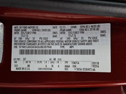 Used 2016 Ford Escape SE w/ SE Leather Comfort Package FWD image 26