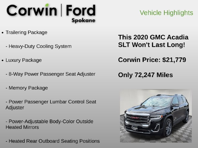 Used 2020 GMC Acadia SLT w/ Premium Package AWD/4WD image 12