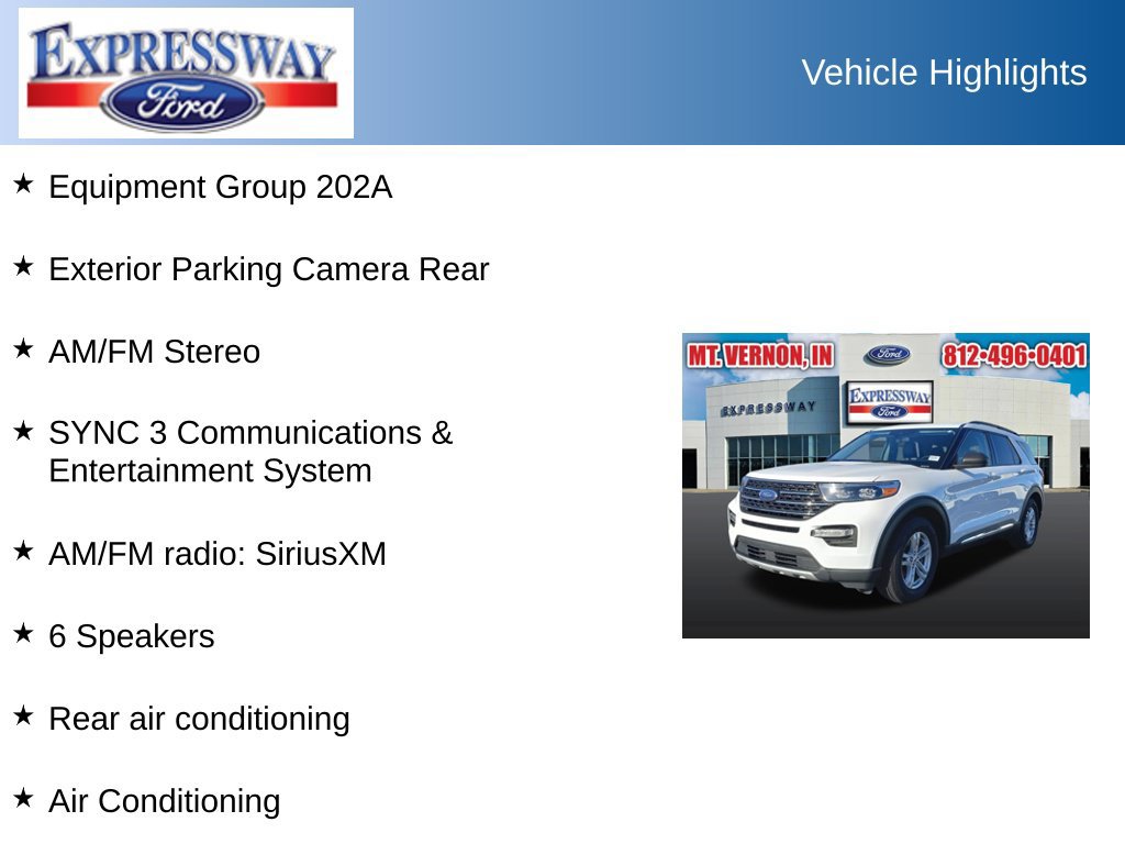Used 2023 Ford Explorer XLT w/ Equipment Group 202A RWD image 2