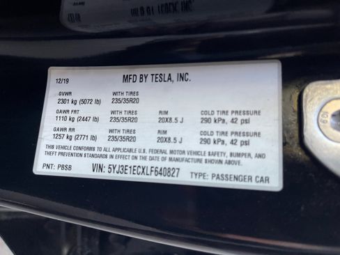 Used 2020 Tesla Model 3 Performance image 23