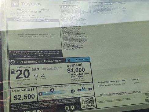 New 2026 Toyota Sequoia 1794 Edition w/ Tow Technology Package AWD/4WD image 25