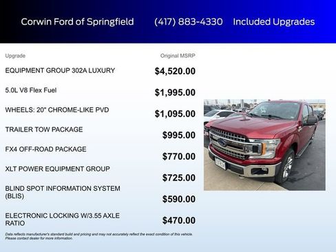 Used 2018 Ford F150 XLT w/ Equipment Group 302A Luxury image 5