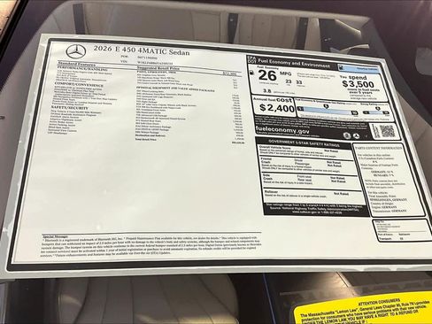 New 2026 Mercedes-Benz E 450 4MATIC Sedan image 18