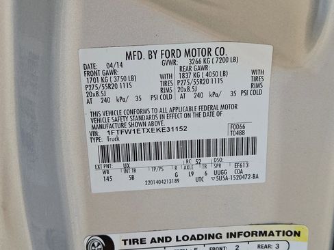 Used 2014 Ford F150 FX4 w/ Equipment Group 402A Luxury image 26