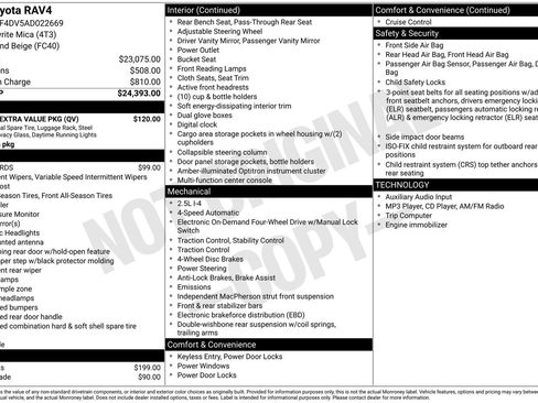 Used 2010 Toyota RAV4 4WD w/ Base L4 Extra Value Pkg image 3