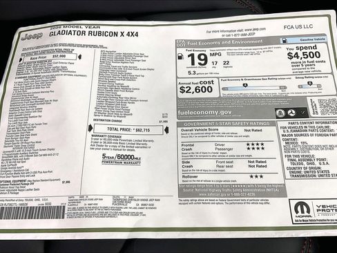 New 2026 Jeep Gladiator Rubicon image 21