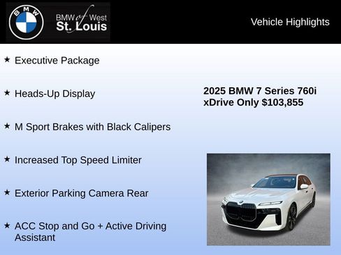 Used 2025 BMW 760i xDrive 760i xDrive w/ Executive Package image 16