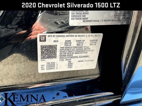 Used 2020 Chevrolet Silverado 1500 LTZ w/ LTZ Premium Package image 20