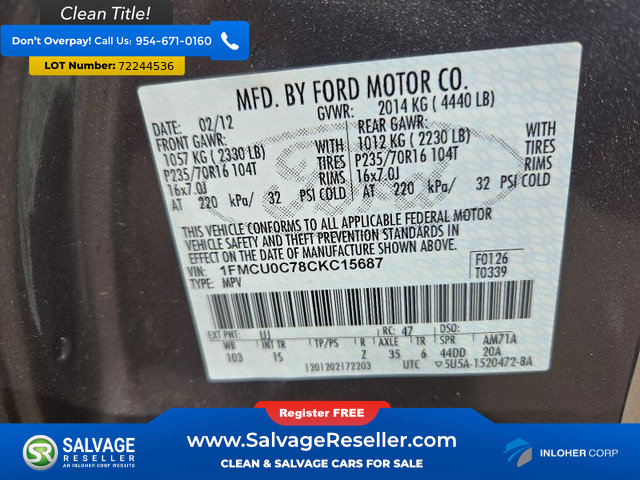 Used 2012 Ford Escape XLS FWD image 17