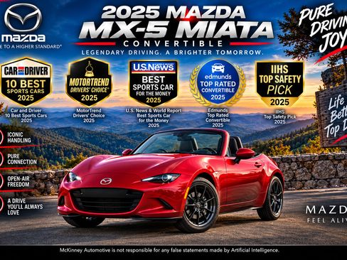 Used 2025 MAZDA MX-5 Miata Club w/ Brembo/BBS Recaro Package RWD image 2