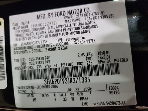 Used 2018 Ford Fusion SE w/ Equipment Group 201A AWD/4WD image 33
