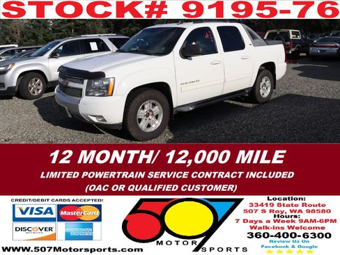 Used 2012 Chevrolet Avalanche LT w/ Suspension Package, Off-Road image 1