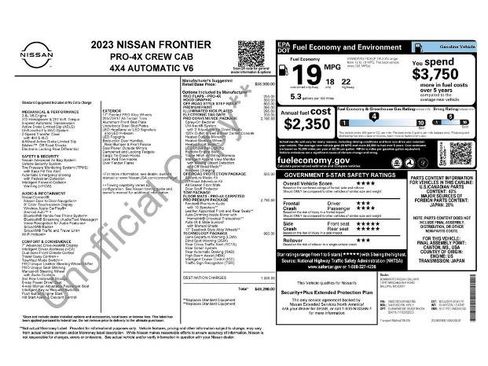 Certified 2023 Nissan Frontier PRO-4X w/ Pro-4X Premium Package image 15