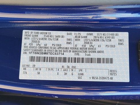 New 2026 Ford F250 Lariat w/ Black Appearance Package image 15